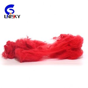 1.5D Recycled Polyester Staple Fiber 38mm Length in colored for carpet