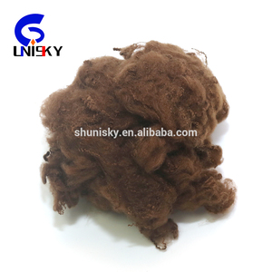 1.5D brown regenerated polyester staple fiber