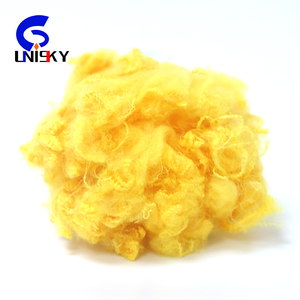 8mm Eco-friendly Fire dope dyed polyester Chemical Fiber for martor 20micron pet fiber for asphalt