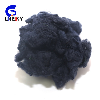11D*65Mm Black Recycle Polyester Staple Fiber For Bed Sheet