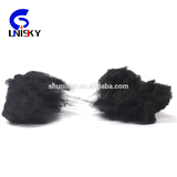 100% virgin polyester staple black fiber for spinning with competitive Price